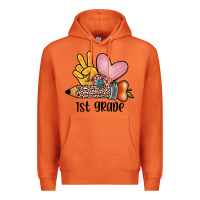 Carrot peace love 1st grade Premium Hoodie - JahusDesignShop