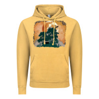 Vintage Mustard wilderness leopard Vintage Hoodie - MaliasSmallBusiness