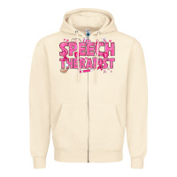 Sandshell breast cancer speech therapist Zipper Hoodie - texasbilliewilder