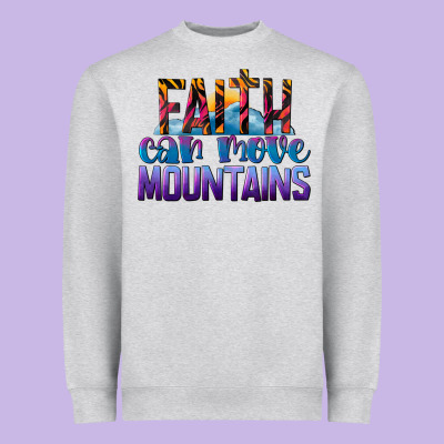 Faith Can Move Mountains Heavyweight Sweatshirt Designed By Lillyallendesigns