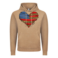 Vintage Coffee american leopard brushstroke heart Vintage Hoodie - Jasminsmagicworld