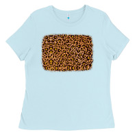 Baby Blue leopard glitter background Ladies Tee - JahusDesignShop