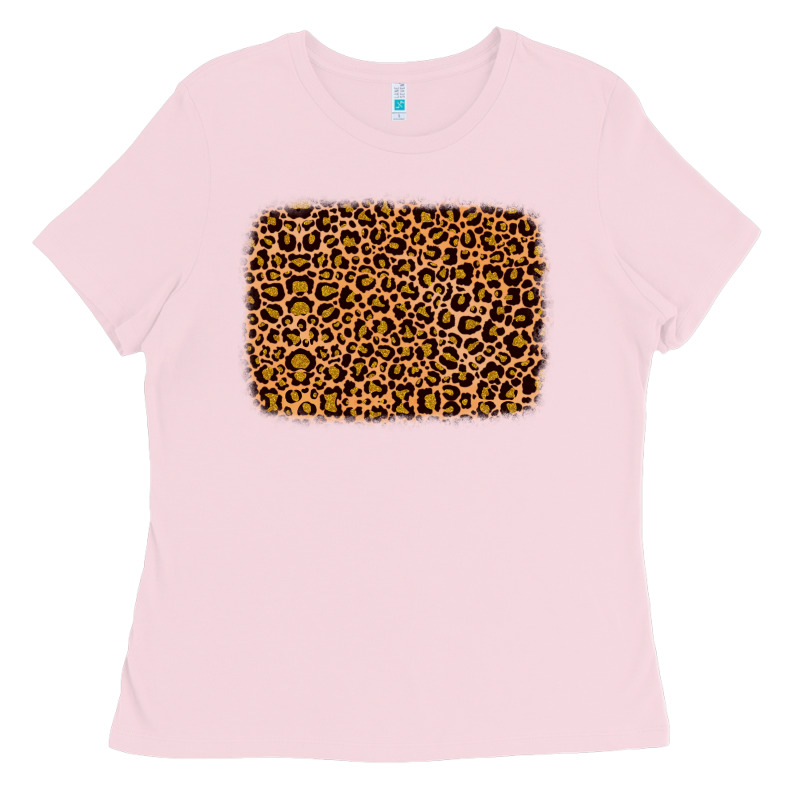 Leopard Glitter Background Ladies Tee by JahusDesignShop | Teevron