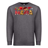 Charcoal Heather Valentine's Day Mama Mother's Day Premium Sweatshirt - HowdyJamesFarm