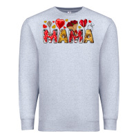 Heather Grey Valentine's Day Mama Mother's Day Premium Sweatshirt - HowdyJamesFarm