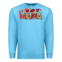 Ocean Blue Valentine's Day Mama Mother's Day Premium Sweatshirt - HowdyJamesFarm