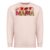 Pale Pink Valentine's Day Mama Mother's Day Premium Sweatshirt - HowdyJamesFarm