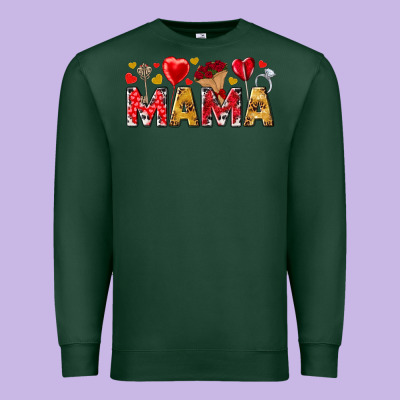 Valentine's Day Mama Mother's Day Premium Sweatshirt Designed By Howdyjamesfarm