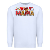 White Valentine's Day Mama Mother's Day Premium Sweatshirt - HowdyJamesFarm
