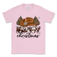 Bubblegum Pink howdy christmas Classic Tee - MaliasSmallBusiness