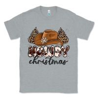 Heather Grey howdy christmas Classic Tee - MaliasSmallBusiness