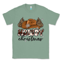 Sage howdy christmas Classic Tee - MaliasSmallBusiness