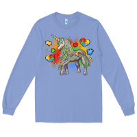 Colony Blue autism unicorn Long Sleeve Tee - LillyAllenDesigns