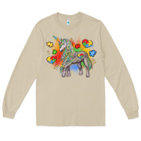 Mushroom autism unicorn Long Sleeve Tee - LillyAllenDesigns