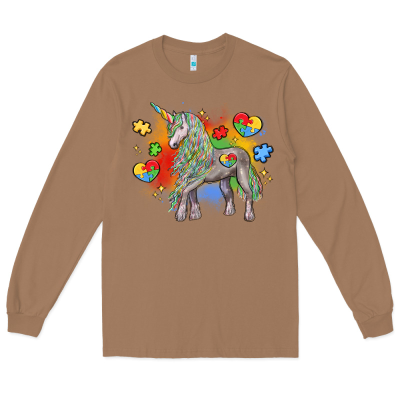Autism Unicorn Long Sleeve Tee by LillyAllenDesigns | Teevron