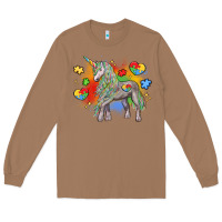 Toasted Coconut autism unicorn Long Sleeve Tee - LillyAllenDesigns