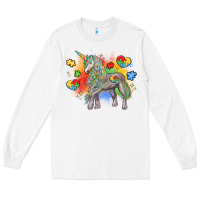 White autism unicorn Long Sleeve Tee - LillyAllenDesigns