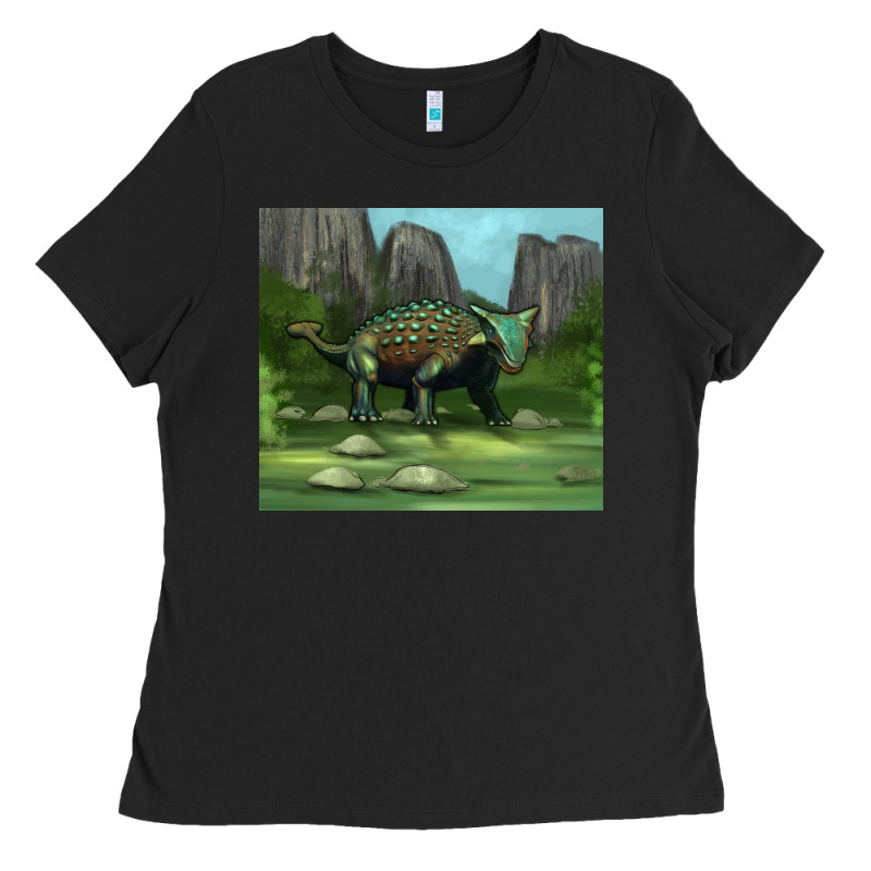 Ankylosaurus Tumbler Ladies Tee by Artiststas | Teevron