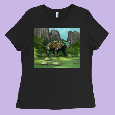Ankylosaurus Tumbler Ladies Tee Designed By Artiststas