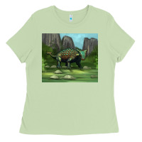 Matcha ankylosaurus tumbler Ladies Tee - Artiststas