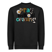 Black Pray Without Ceasing Heavyweight Sweatshirt - LillyAllenDesigns