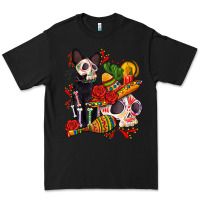 Black mexican dead day with skeleton cat Premium Tee - AdoDesignShop
