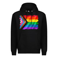 Black Pride flag background Premium Hoodie - CowGirlArtShop