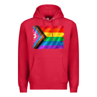 Cardinal Pride flag background Premium Hoodie - CowGirlArtShop