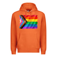 Carrot Pride flag background Premium Hoodie - CowGirlArtShop