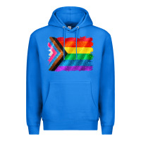 True Royal Pride flag background Premium Hoodie - CowGirlArtShop