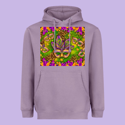 Mardi Gras Masks And Coins Tumbler Heavyweight Hoodie Designed By Howdyjamesfarm