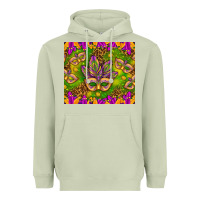 Matcha Mardi Gras masks and coins tumbler Heavyweight Hoodie - HowdyJamesFarm
