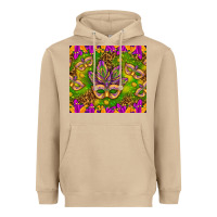 Mushroom Mardi Gras masks and coins tumbler Heavyweight Hoodie - HowdyJamesFarm