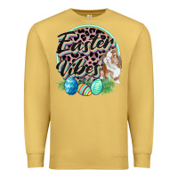 Antique Gold Easter vibes Easter Day Premium Sweatshirt - CowGirlArtShop