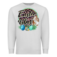Dove Grey Easter vibes Easter Day Premium Sweatshirt - CowGirlArtShop