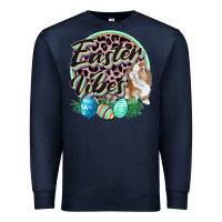 Navy Easter vibes Easter Day Premium Sweatshirt - CowGirlArtShop
