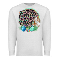 Oatmeal Heather Easter vibes Easter Day Premium Sweatshirt - CowGirlArtShop