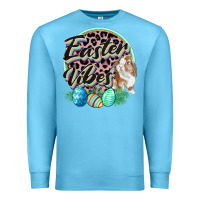 Ocean Blue Easter vibes Easter Day Premium Sweatshirt - CowGirlArtShop
