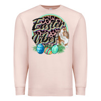Pale Pink Easter vibes Easter Day Premium Sweatshirt - CowGirlArtShop