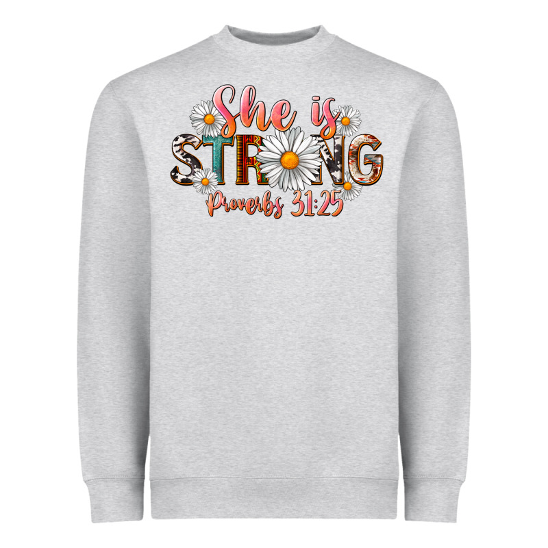 Western She Is Strong Heavyweight Sweatshirt by LillyAllenDesigns | Teevron