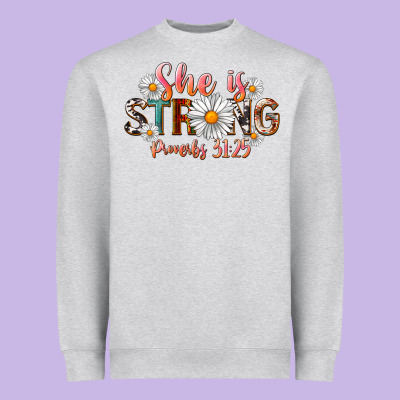Western She Is Strong Heavyweight Sweatshirt Designed By Lillyallendesigns
