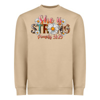 Mushroom Western She Is Strong Heavyweight Sweatshirt - LillyAllenDesigns