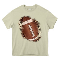 Mossy football cowhide leopard patch Heavy Core Tee - JahusDesignShop