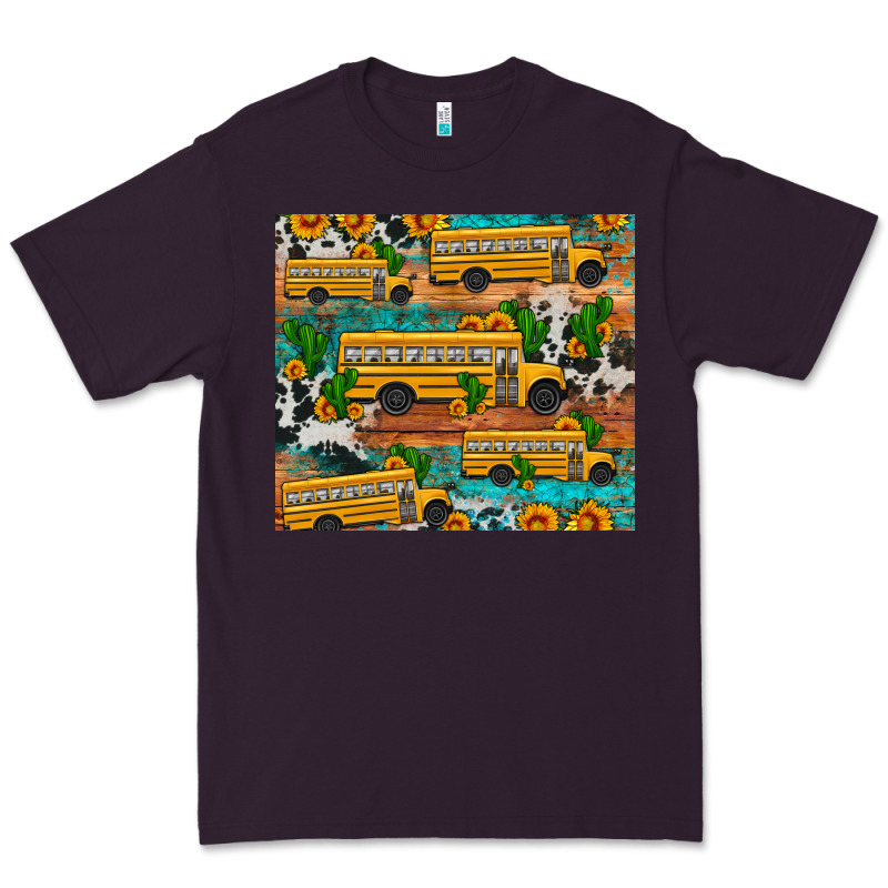 School Bus Cactus Sunflower Premium Tee by Artiststas | Teevron