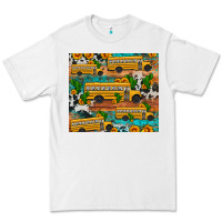 White school bus cactus sunflower Premium Tee - Artiststas