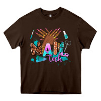 Chocolate Brown nail tech Heavy Core Tee - AdoDesignShop