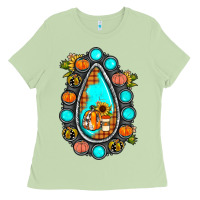 Matcha gemstone pumpkin fall Ladies Tee - JahusDesignShop