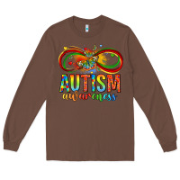 Chestnut autism awareness butterfly infinity symbol Long Sleeve Tee - LillyAllenDesigns