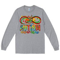 Heather Grey autism awareness butterfly infinity symbol Long Sleeve Tee - LillyAllenDesigns