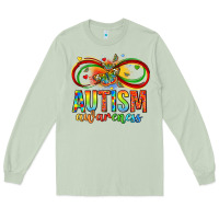 Matcha autism awareness butterfly infinity symbol Long Sleeve Tee - LillyAllenDesigns
